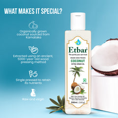 Coconut Extra Virgin Oil: For Skin & Hair